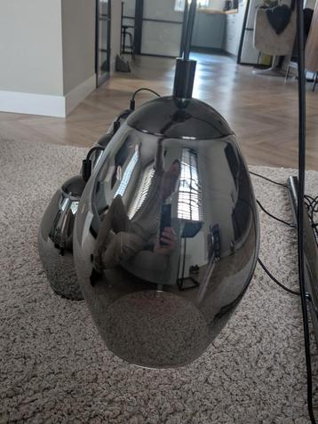 Eglo hanglamp 4 stuks gerookt glas beschikbaar voor biedingen