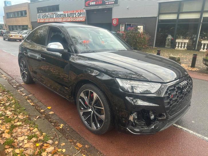 Audi sq5 q5 rs tdi sportback s-line 3.0 2023 20k km bomvol, Auto diversen, Schadeauto's, Audi, Automaat, SUV of Terreinwagen, Zwart