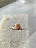 Antieke zilveren camee ring, Sieraden, Tassen en Uiterlijk, Verzenden, Zo goed als nieuw, 17 tot 18, Dame