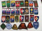 Diverse DT63 mouwemblemen, Verzenden, Landmacht, Nederland, Embleem of Badge