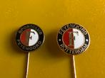2x emaille voetbal speldje Feyenoord Rotterdam, Verzamelen, Speldjes, Pins en Buttons, Ophalen of Verzenden, Zo goed als nieuw
