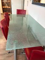 Italiaanse design stoelen + glazen tafel, Ophalen