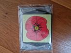 Klaproosschild lint van klaprozen, Ophalen, Nieuw