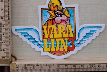 Vintage sticker VARA lijn 3 licht rode haan logo radiozender beschikbaar voor biedingen