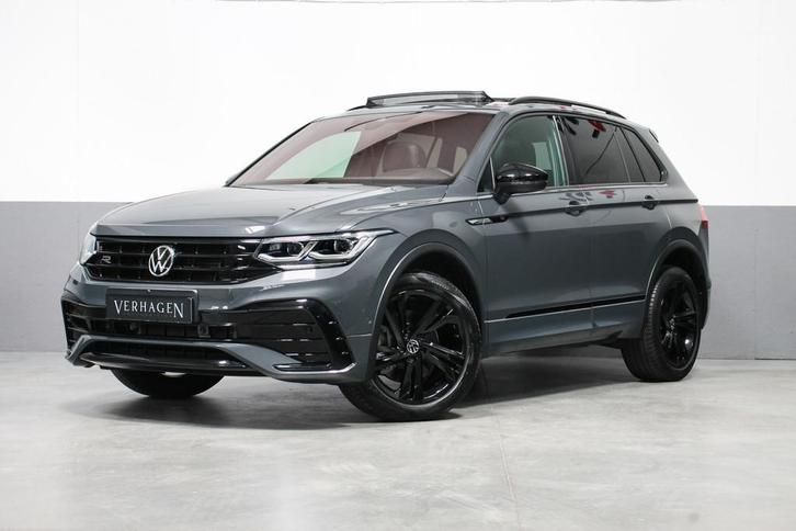 Volkswagen Tiguan 2.0 TSI 245pk R-line Black Style Leer Pano, Auto's, Volkswagen, Te koop, Tiguan, 4x4, ABS, Airbags, Android Auto