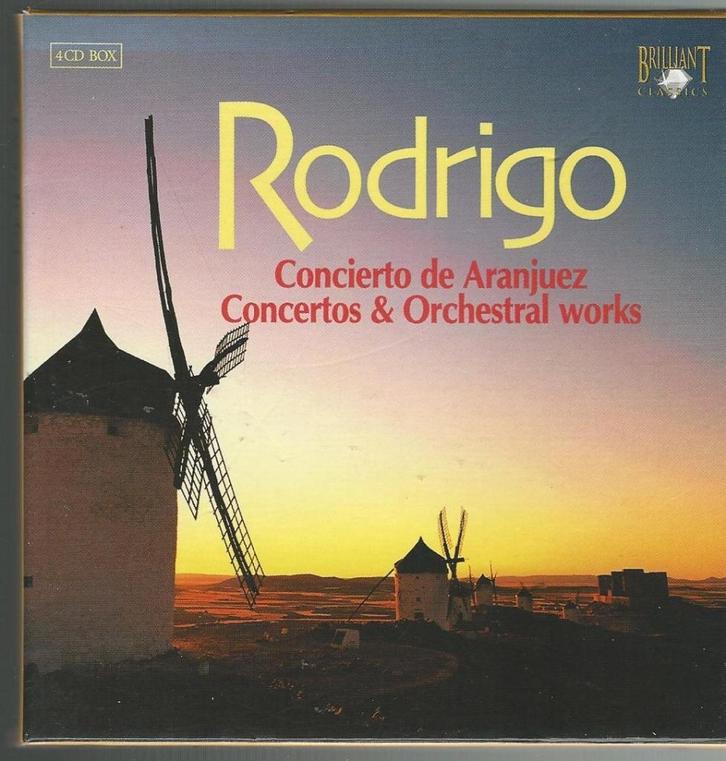 Rodrigo ‎– Concierto De Aranjuez = 4cd BOX = 3,99, Cd's en Dvd's, Cd's | Klassiek, Zo goed als nieuw, Ophalen of Verzenden