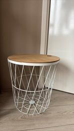 Bijzettafel, Huis en Inrichting, Tafels | Bijzettafels, 45 tot 60 cm, Minder dan 55 cm, Rond, Ophalen of Verzenden