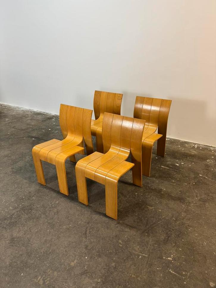 4 x Gijs Bakker strip chairs, Huis en Inrichting, Stoelen, Zo goed als nieuw, Eén, Ophalen