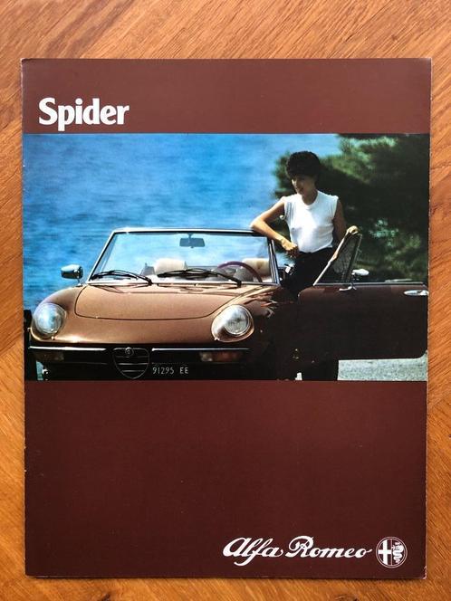 Alfa Romeo Spider Coda Tronca folder 1980, Boeken, Auto's | Folders en Tijdschriften, Nieuw, Alfa Romeo, Ophalen of Verzenden