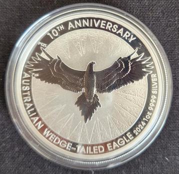 1 oz Australian Wedge-Tailed Eagle Zilver Munt 2024 beschikbaar voor biedingen