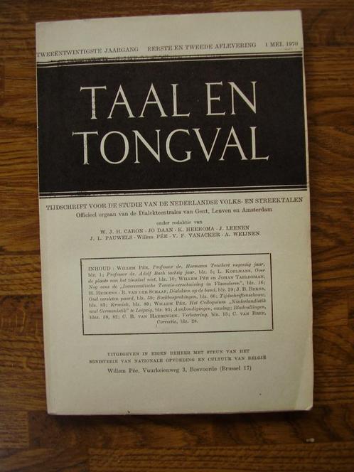 Taal en Tongval, Boeken, Taal | Overige Talen, Gelezen, Verzenden