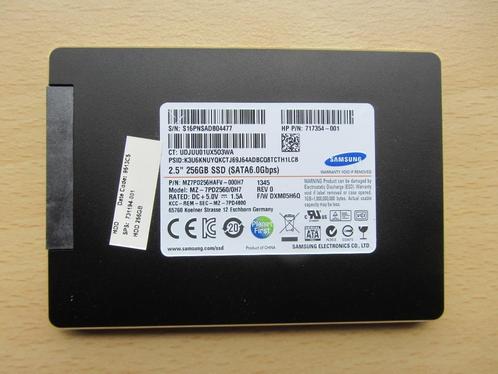Samsung SM841 Series 256GB MLC SATA 6Gbps SSD, Computers en Software, Harde schijven, Zo goed als nieuw, Laptop, Intern, SSD, SATA