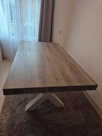 Eetkamertafel Lynn - wit eikenkleur - 77,5x184x102 cm, Huis en Inrichting, Tafels | Eettafels, Ophalen, Gebruikt, 50 tot 100 cm