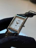 Seiko tank horloge heren zilver, Seiko, Leer, Polshorloge, Ophalen of Verzenden