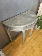 Side table (zilver gespoten), Huis en Inrichting, Tafels | Bijzettafels, Ophalen, Gebruikt, 75 cm of meer, 60 cm of meer
