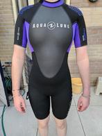Aqua lung dames shorty 3mm maat s, Watersport en Boten, Duiken, Ophalen, Gebruikt, Duikpak