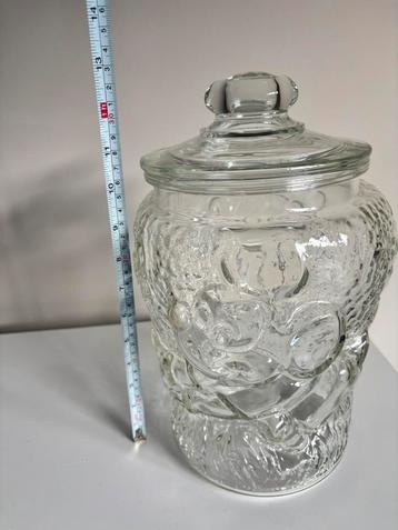 Grote Mickey Mouse cookyjar glazen pot koekjes beschikbaar voor biedingen