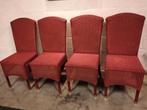 4 Loom Eetkamerstoelen - Gratis Af te Halen, Ophalen, Gebruikt, Klassiek, Riet of Rotan