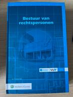 Bestuur van Rechtspersonen - Studieboek, Ophalen of Verzenden, Gamma, Nieuw, WO