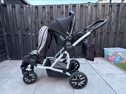 Bebetto 2-in-1 Kinderwagen + Maxi Cosi – In Topstaat!, Kinderen en Baby's, Tweelingen en Meerlingen, Zo goed als nieuw, Kinderwagen of Buggy