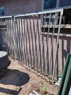 Poort dubbel, gegalvaniseerd, Ophalen, Gebruikt, IJzer, 200 cm of meer
