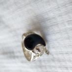 Zilveren ring met Onyx steen .maat 17, Sieraden, Tassen en Uiterlijk, Antieke sieraden, Ophalen of Verzenden, Zilver, Ring