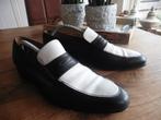 Stemar nette leren schoen zwart/wit maat 8.5., Stemar, Ophalen of Verzenden, Zo goed als nieuw, Loafers