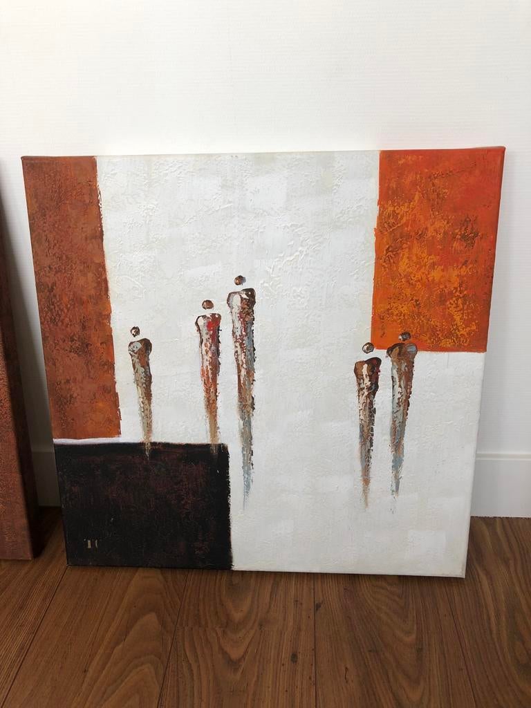 Abstracte schilderijen set, Ophalen