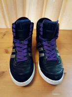 Adidas schoenen zwart/paars maat 39 1/3, Ophalen of Verzenden, Gebruikt, Schoenen