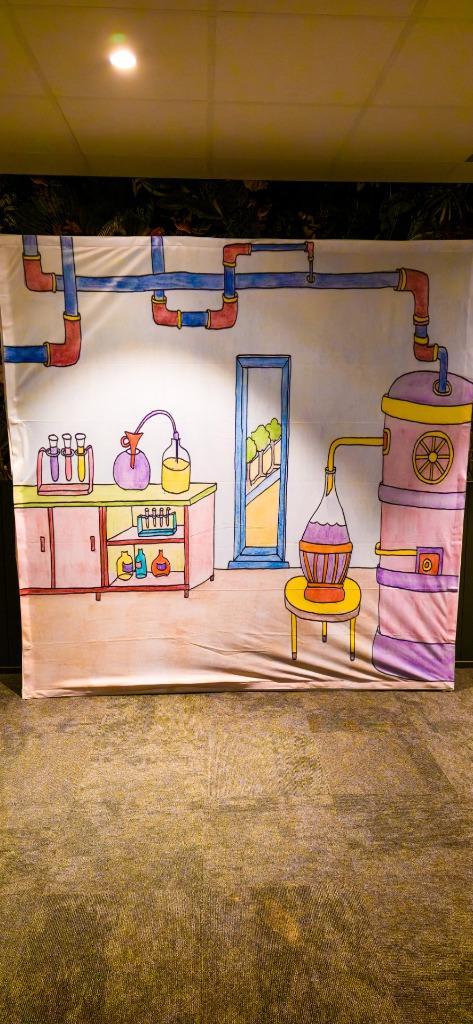 Pop-up decorwand. Met doeken en voor eigen doeken., Hobby en Vrije tijd, Kostuums, Theaterbenodigdheden en LARP, Nieuw, Toneelattributen of Onderdelen