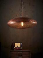 Metalen industriële hanglamp "flying saucer", Huis en Inrichting, Ophalen, Zo goed als nieuw, Metaal, Industrieel