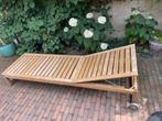 Nammaro ikea ligstoel met kussens, Tuin en Terras, Ophalen of Verzenden, Gebruikt, Hout, Verstelbaar