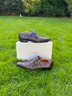 Santoni Gesp Schoenen Krokodil UK10/EU44, Ophalen of Verzenden, Gedragen, Bruin, Gespschoenen