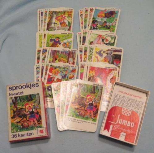 Vintage kwartetspel Sprookjeskwartet, Hobby en Vrije tijd, Gezelschapsspellen | Kaartspellen, Zo goed als nieuw, Een of twee spelers