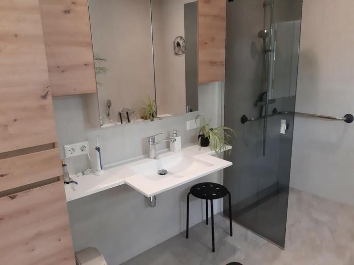 draaideur douchewand grafiet 74 x 200, Huis en Inrichting, Badkamer | Complete badkamers, Zo goed als nieuw, Ophalen