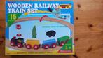 Wooden railway train set voor plus 3 jaar, Ophalen of Verzenden, Nieuw