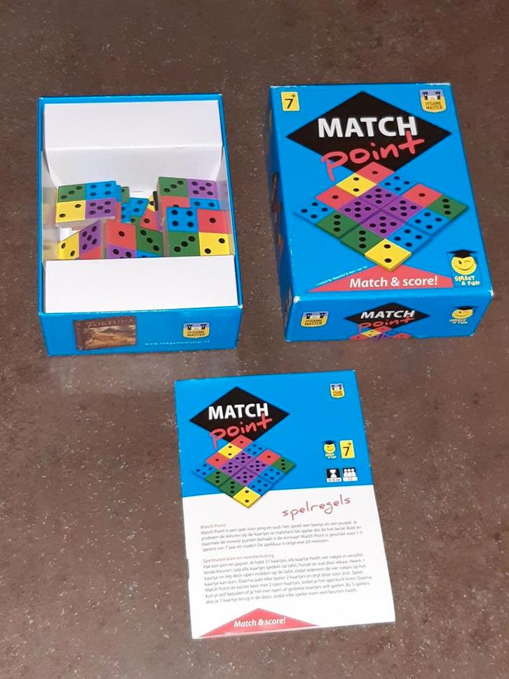 Match point 2012 nieuwstaat, Hobby en Vrije tijd, Gezelschapsspellen | Overige, Zo goed als nieuw, Ophalen of Verzenden