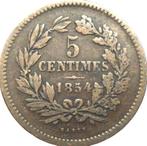 Luxemburg 5 centime 1854 (schaars), Ophalen of Verzenden, Overige landen, Losse munt