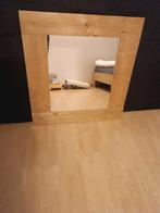 Spiegel met steigerhoutenomlijsting, Huis en Inrichting, Woonaccessoires | Spiegels, Ophalen of Verzenden, Gebruikt, Rechthoekig