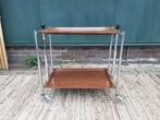 Gerlinol serveerwagen 50 trolley theewagen vintage retro, Vintage, Minimalistisch, Japandi, BlijeSpullen.nl, Gebruikt, Amersfoort
