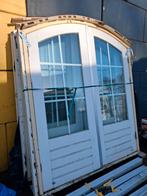 3 hardhouten kozijnen met openslaande deuren, Ophalen of Verzenden