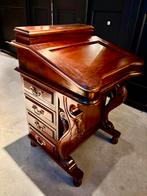 Teakhouten Davenport Bureautje - Nieuwstaat!, Antiek en Kunst, Ophalen of Verzenden