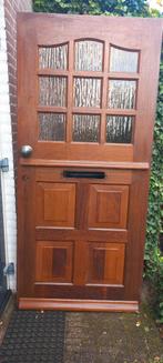 Eikenhouten voordeur, Ophalen, 80 tot 100 cm, 200 tot 215 cm, Buitendeur