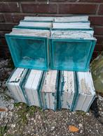 Glasblok blauw 19*19*8, Doe-het-zelf en Verbouw, Metselstenen, Ophalen, Gebruikt, Overige typen