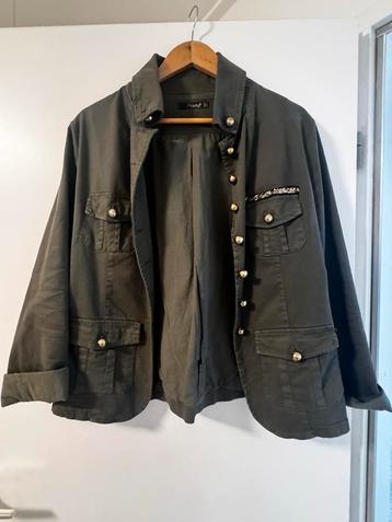 Groene Jasje met Gouden Details - Maat L beschikbaar voor biedingen