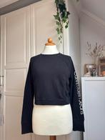 Calvin klein cropped longsleeve maat m, Ophalen of Verzenden, Zo goed als nieuw, Maat 38/40 (M), Zwart