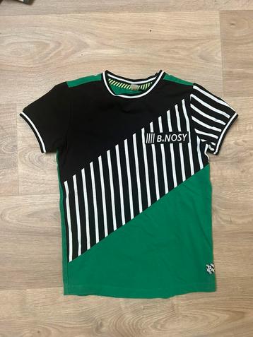 Groen met zwart t-shirt B.Nosy - maat 122/128 beschikbaar voor biedingen