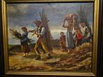 Schilderij Slootmaeckers Jos  Veldarbeid, Antiek en Kunst, Kunst | Schilderijen | Klassiek, Ophalen of Verzenden
