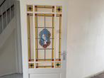 Elegante glazendeur met gekleurd glas, Doe-het-zelf en Verbouw, Deuren en Horren, Gebruikt, 80 tot 100 cm, Binnendeur, Minder dan 200 cm