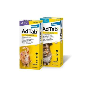 ACTIE AdTab KAT Vlooienpillen UIT VOORRAAD LEVERBAAR €20,95 beschikbaar voor biedingen